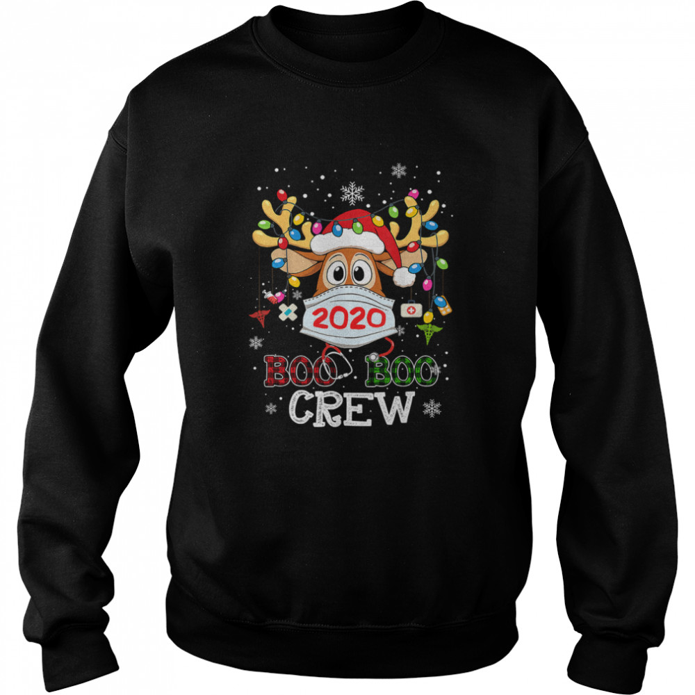 Christmas Boo Boo Crew Reindeer Nurse Unisex Sweatshirt