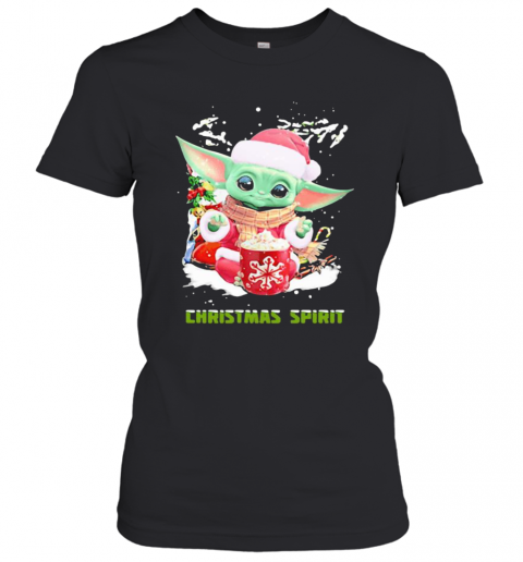 Christmas Spirit Yoda Baby Wear Pajama Santa Xmas T-Shirt Classic Women's T-shirt