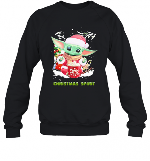 Christmas Spirit Yoda Baby Wear Pajama Santa Xmas T-Shirt Unisex Sweatshirt