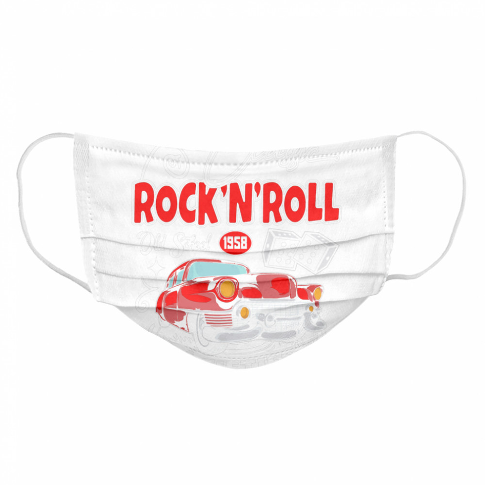 Classic Rockabilly Retro 1950s Sock Hop Rock And Roll Doo Wop 50s Cloth Face Mask