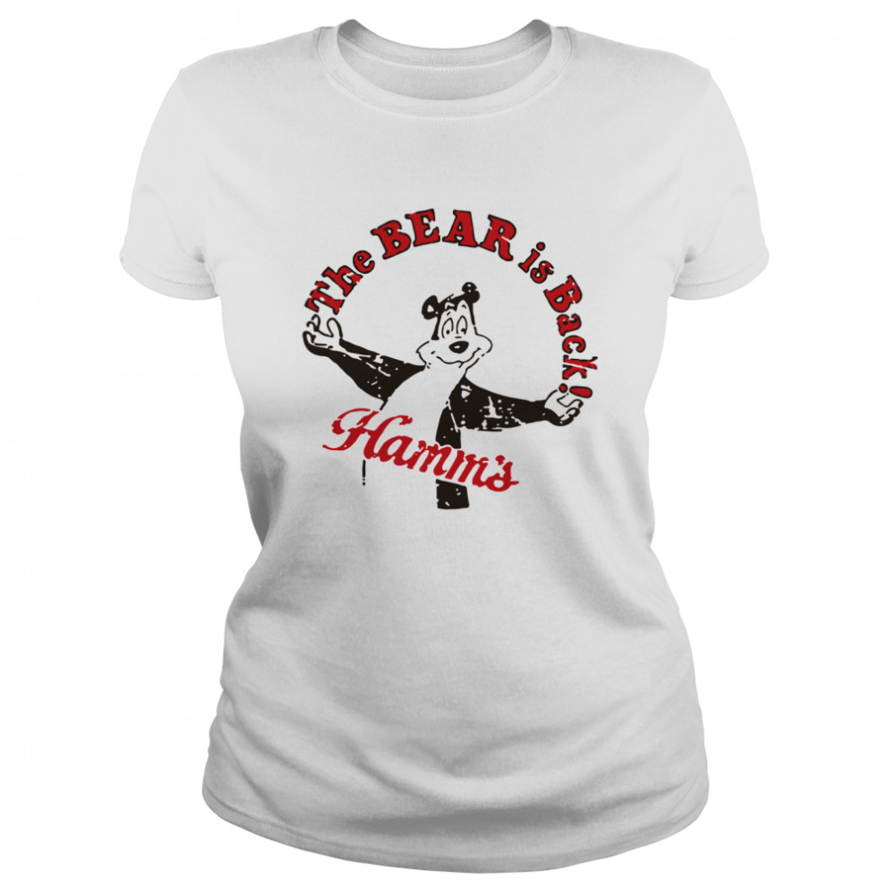 Cool Retro Hamms Beer Bear Is Back Classic Women's T-shirt