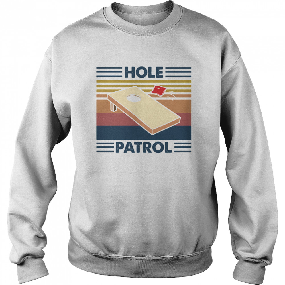 Cornhole Hole Patrol Vintage Unisex Sweatshirt