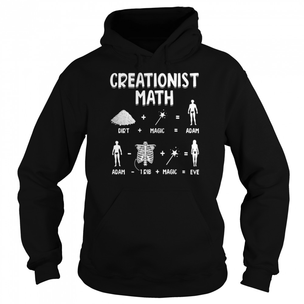 Creationist math dirth plus magic equal Adam Unisex Hoodie