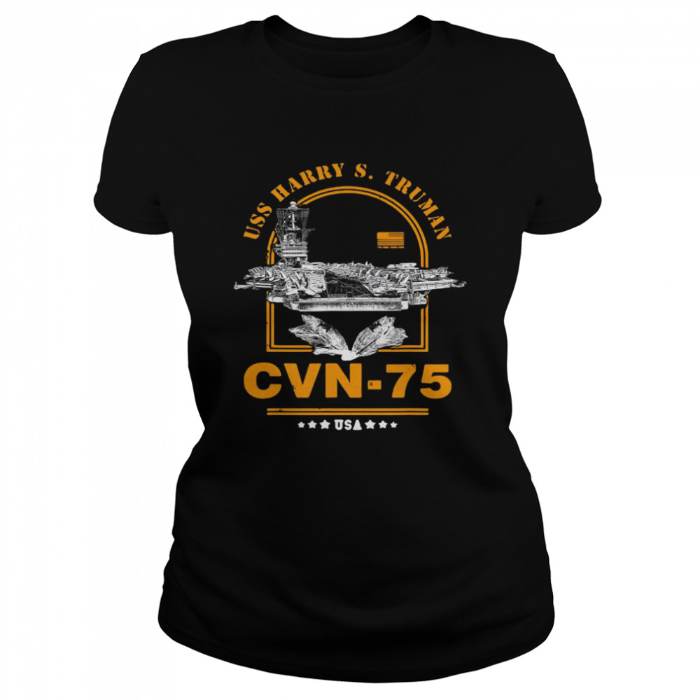 Cvn-75 Uss Harry S. Truman USA Classic Women's T-shirt