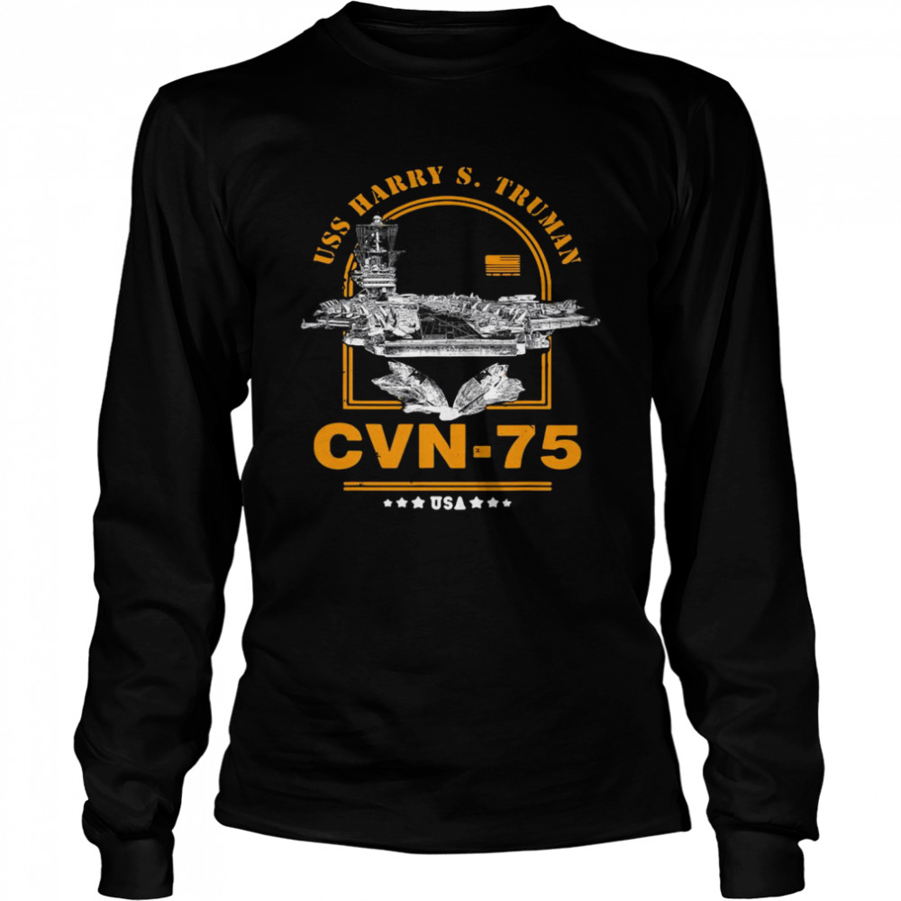 Cvn-75 Uss Harry S. Truman USA Long Sleeved T-shirt