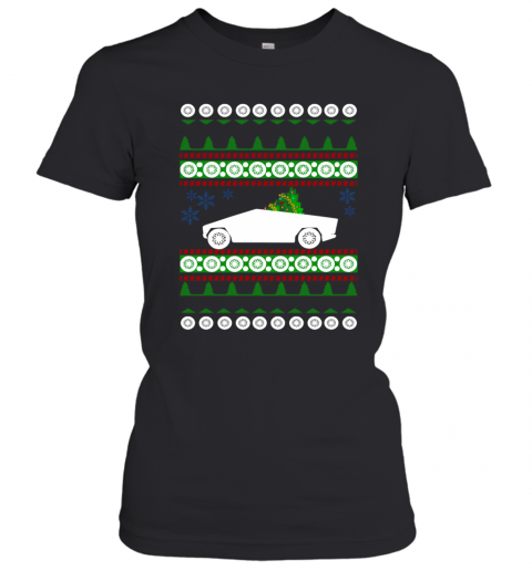 Cybertruck Tesla Ugly Christmas T-Shirt Classic Women's T-shirt