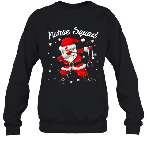 Dabbing Santa Scrubs Nurse Squad T-Shirt Unisex Sweatshirt