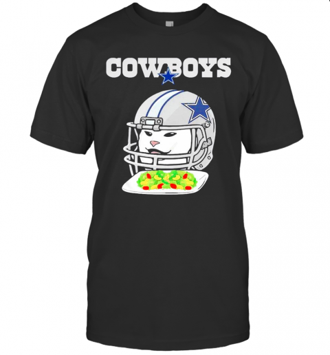 Dallas Cowboys Cat Meme Woman Yelling At Cat T-Shirt