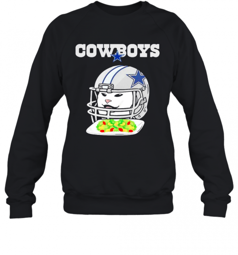 Dallas Cowboys Cat Meme Woman Yelling At Cat T-Shirt Unisex Sweatshirt