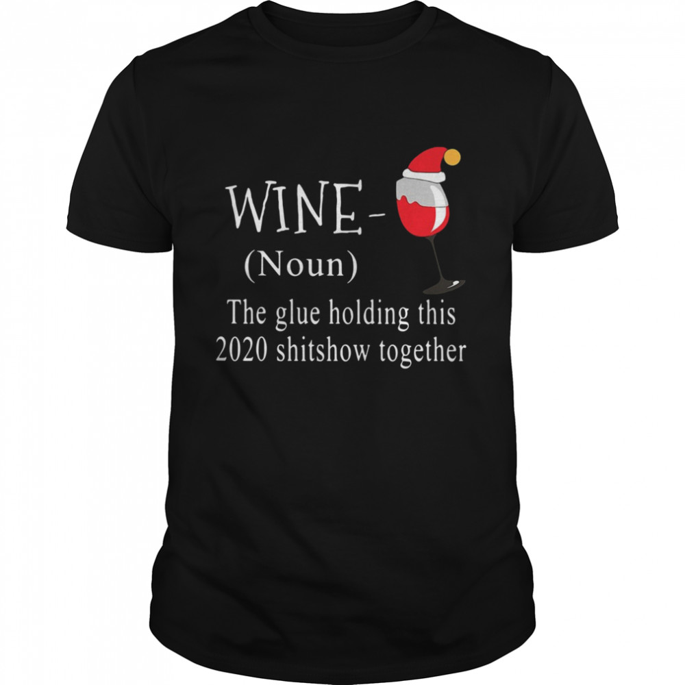 Definition Wine Santa hat shirt