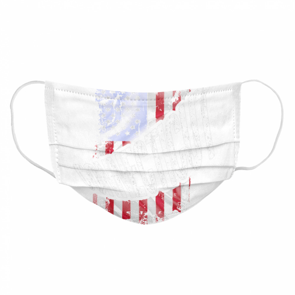 Distressed American Flag Connecticut Cloth Face Mask