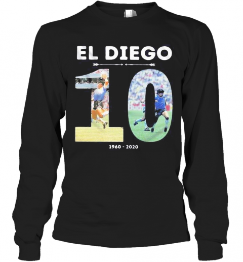 El Diego 10 Rip 1960 2020 Legend Football T-Shirt Long Sleeved T-shirt 