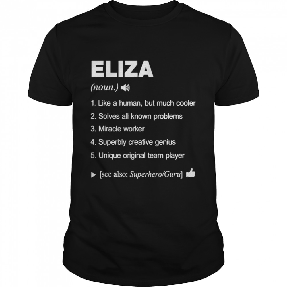 Eliza name definition retro family us shirt