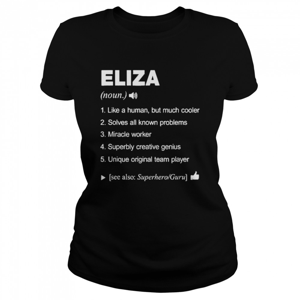 Eliza name definition retro family us Classic Women's T-shirt