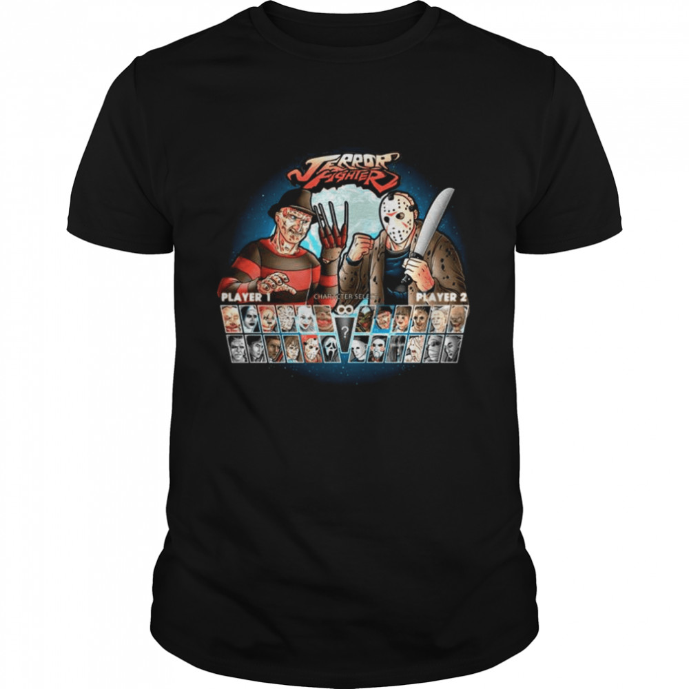 Freddy Krueger Vs Jason Voorhees Fighting Terror Fighter shirt