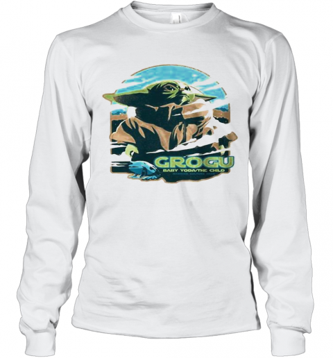 Grogu Baby Yoda The Child T-Shirt Long Sleeved T-shirt 