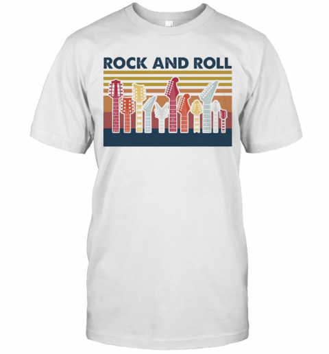 Guitar Rock And Roll Vintage T-Shirt