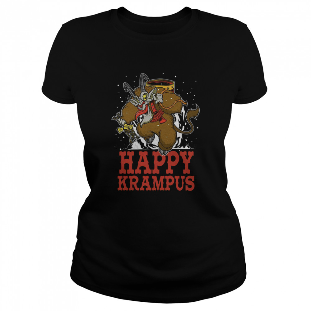 Happy Krampus Merry Christmas Classic Women's T-shirt