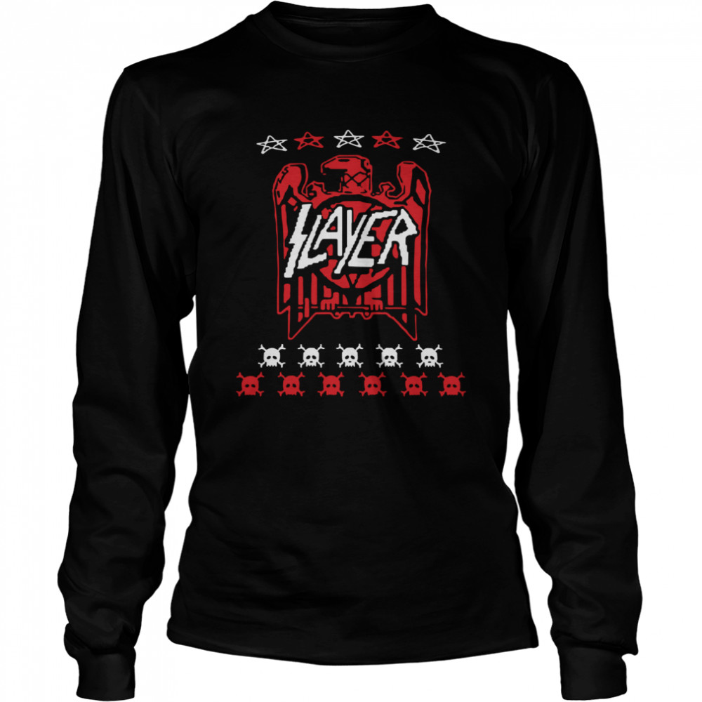 Happy Slayer Eagle Skull Long Sleeved T-shirt