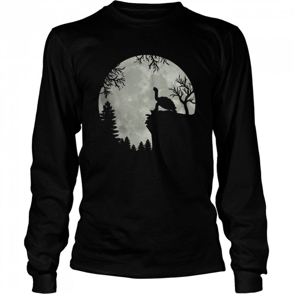 Howling Turtle The Moon Long Sleeved T-shirt
