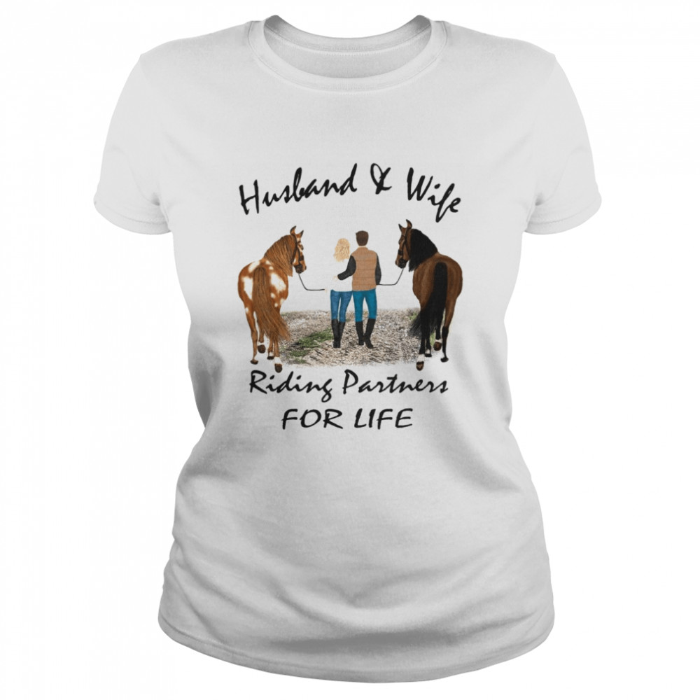 Husband And Wife Riding Partners For Life Classic Women's T-shirt