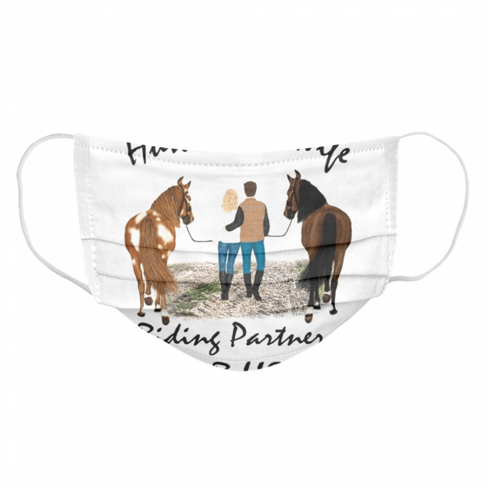 Husband And Wife Riding Partners For Life Cloth Face Mask