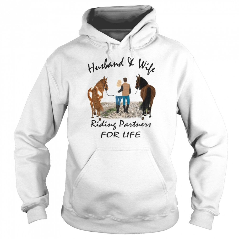 Husband And Wife Riding Partners For Life Unisex Hoodie