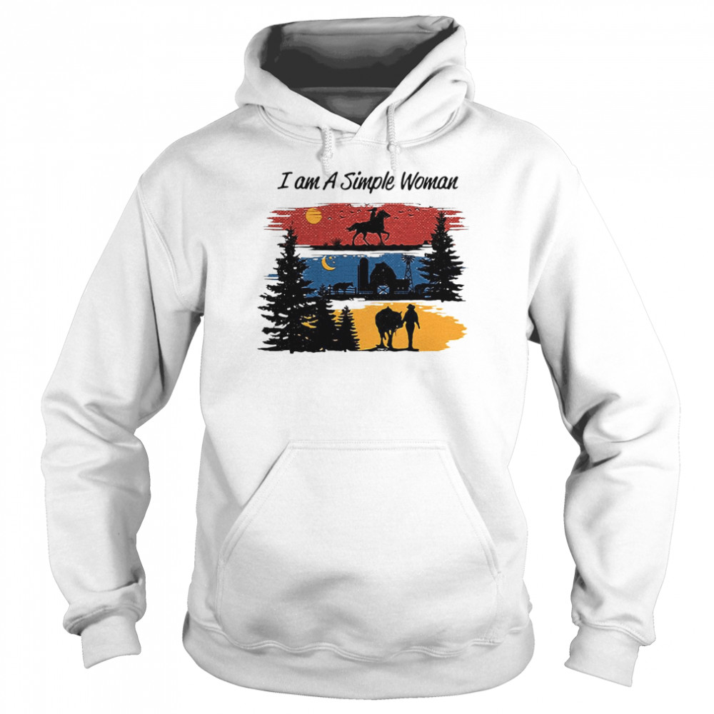I Am A Simple Woman Horse Unisex Hoodie
