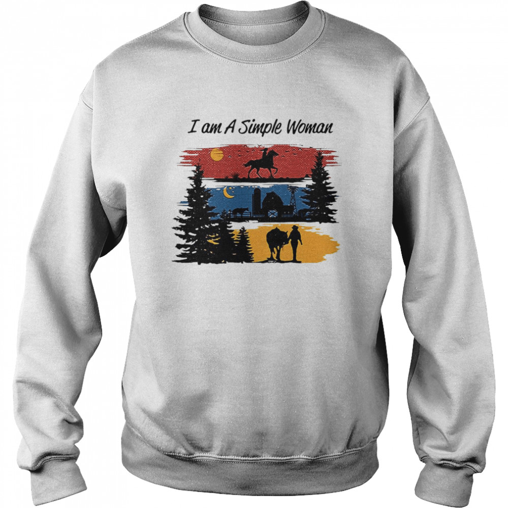 I Am A Simple Woman Horse Unisex Sweatshirt