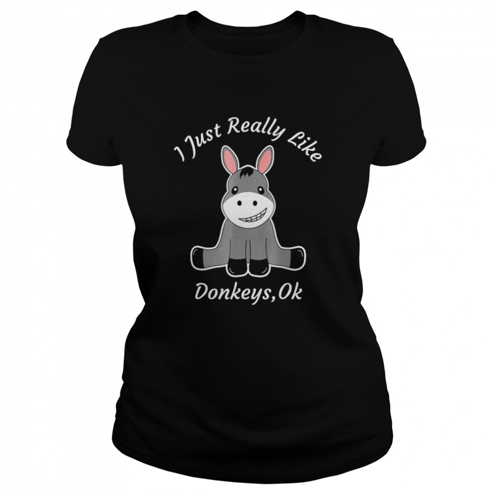 I Just Really Like Donkeys Classic Women's T-shirt