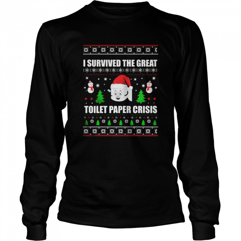 I Survived The Great Toilet Paper Crisis Christmas Long Sleeved T-shirt