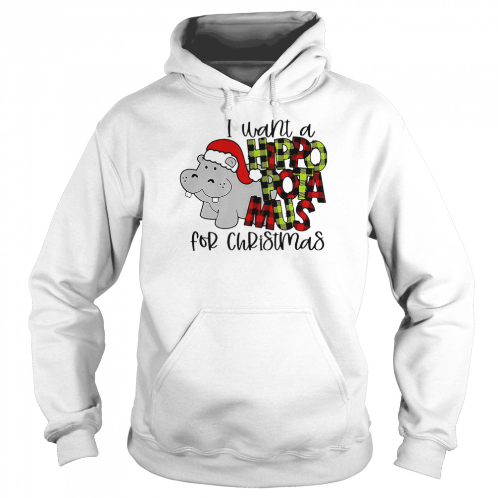 I Want A Hippopotamus For Christmas Unisex Hoodie