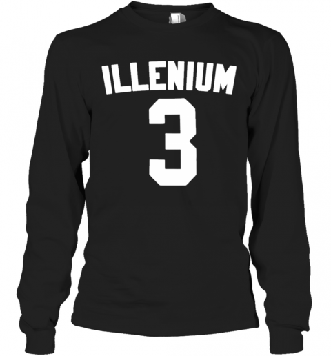Illenium Merch Ltd Illenium Black T-Shirt Long Sleeved T-shirt 