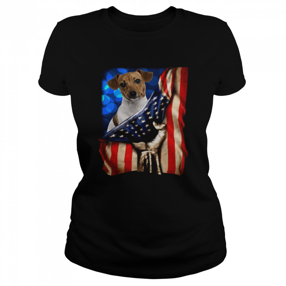 Jack Russell Terrier America 4th Of July Independence Day Classic Women's T-shirt