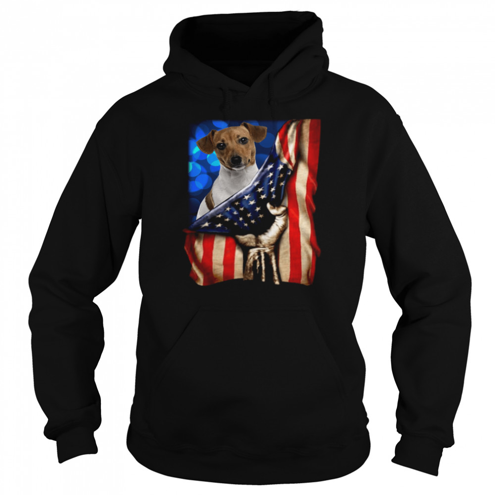 Jack Russell Terrier America 4th Of July Independence Day Unisex Hoodie