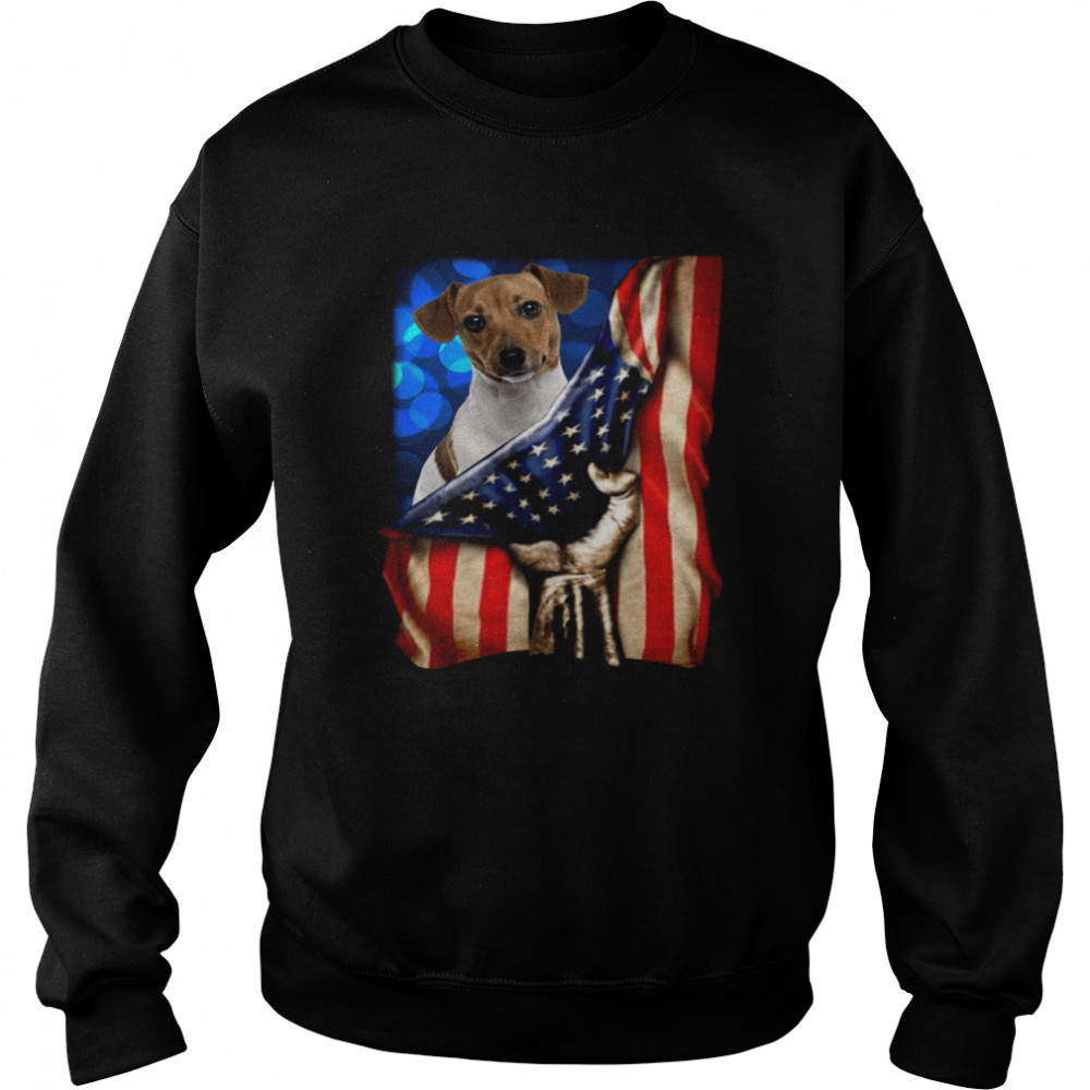 Jack Russell Terrier America 4th Of July Independence Day Unisex Sweatshirt
