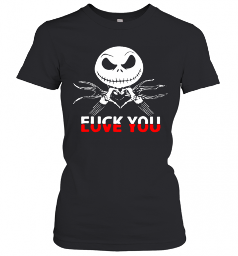Jack Skeleton Fuck You T-Shirt Classic Women's T-shirt