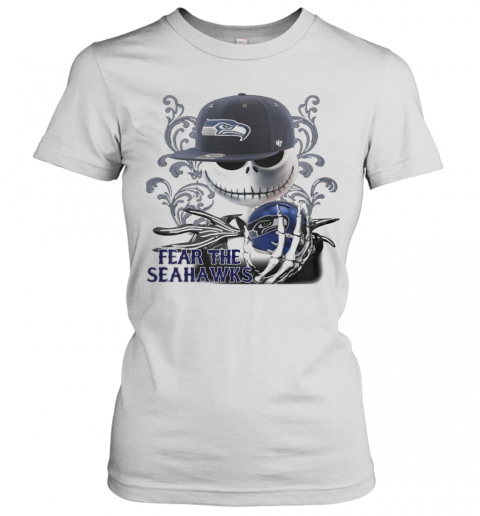 Jack Skellington Fear The Seattle Seahawks T-Shirt Classic Women's T-shirt