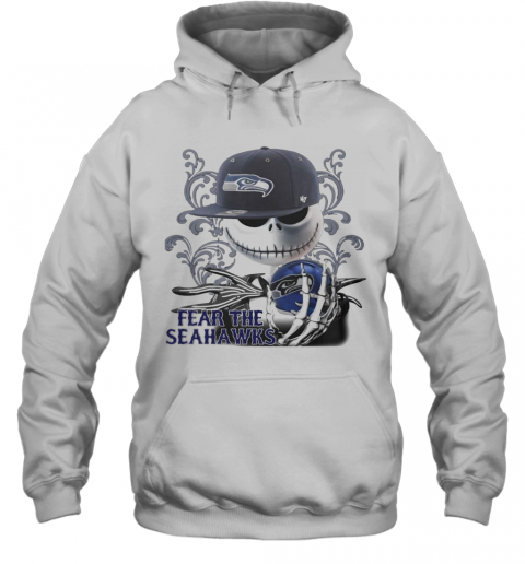 Jack Skellington Fear The Seattle Seahawks T-Shirt Unisex Hoodie