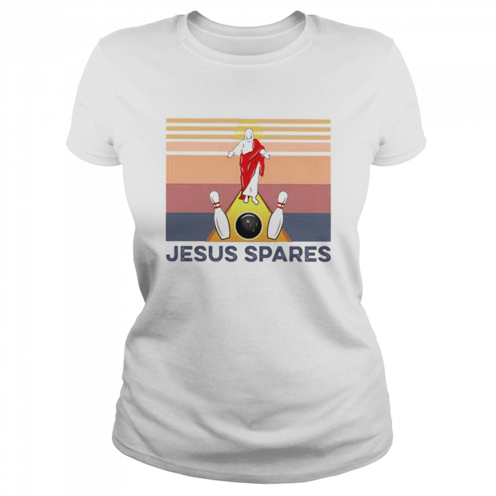 Jesus Spares Bowling vintage Classic Women's T-shirt