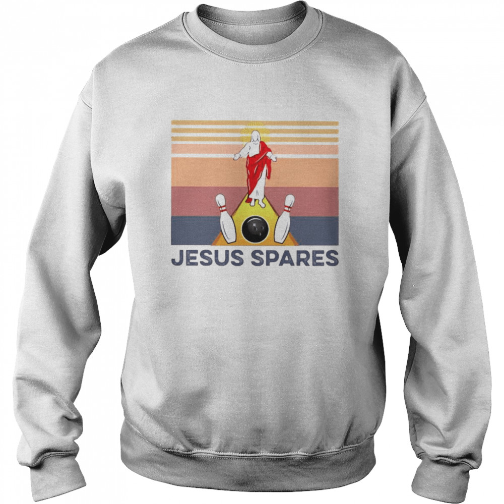 Jesus Spares Bowling vintage Unisex Sweatshirt