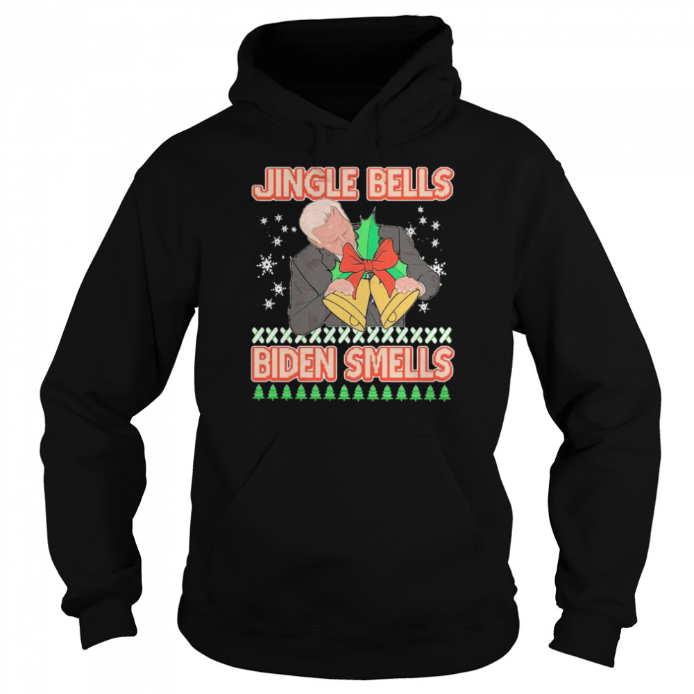 Jingle Bells Biden Smells Ugly Christmas 2020 Unisex Hoodie