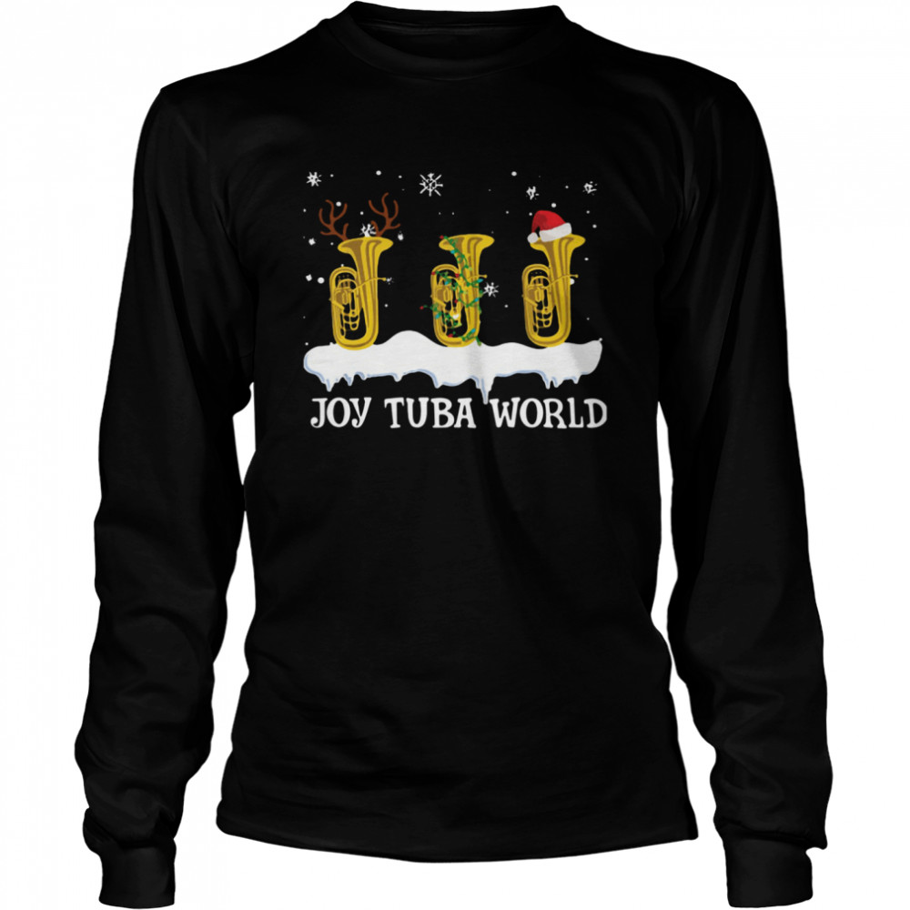 Joy Tuba World Christmas Long Sleeved T-shirt