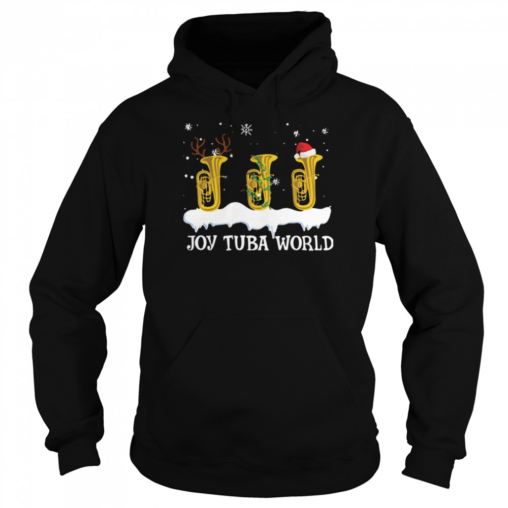 Joy Tuba World Christmas Unisex Hoodie
