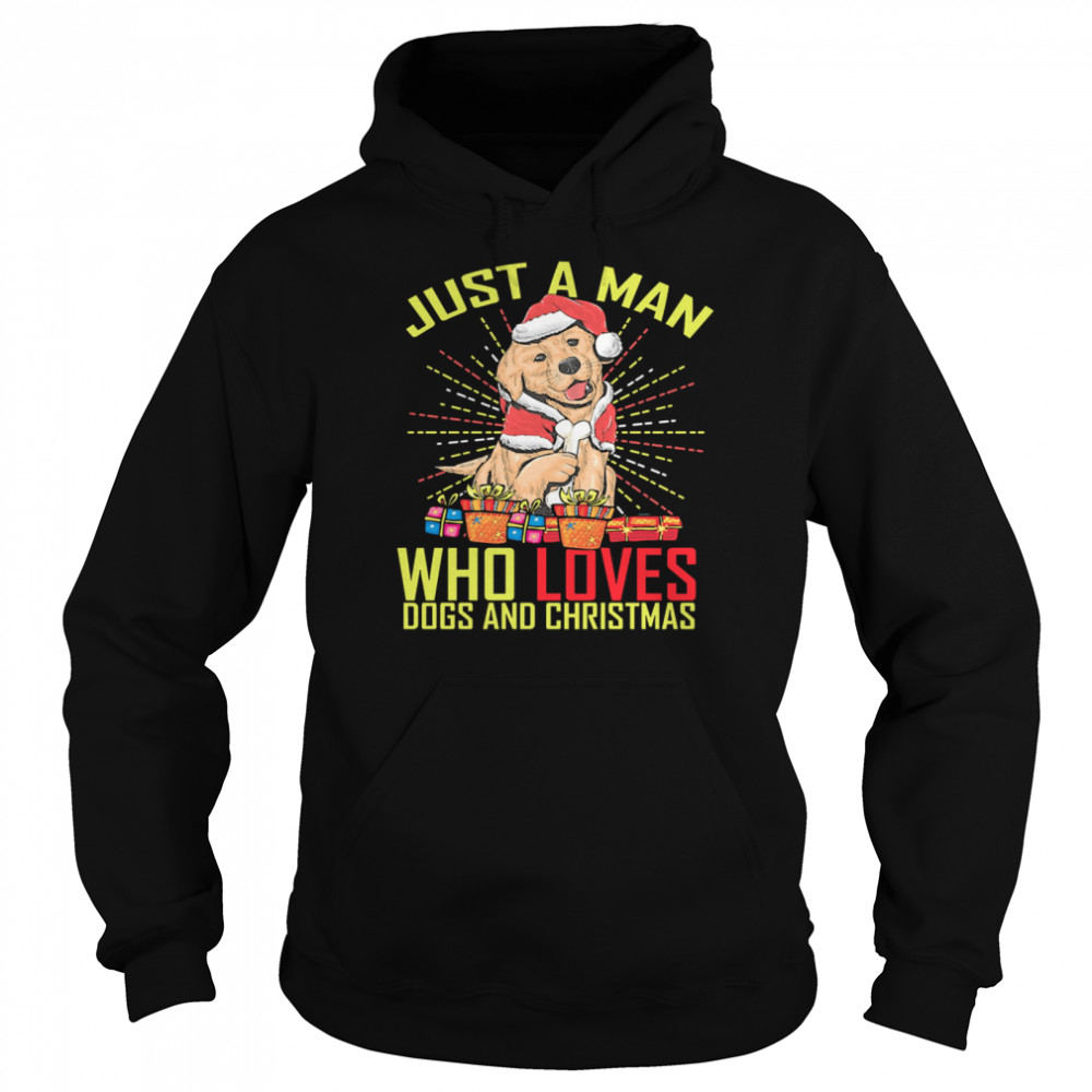 Just A man who loves Dogs and Christmas Unisex Hoodie