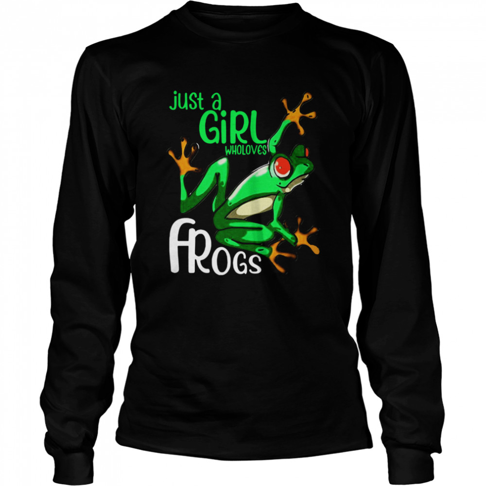 Just Girl Who Loves Frogs Long Sleeved T-shirt