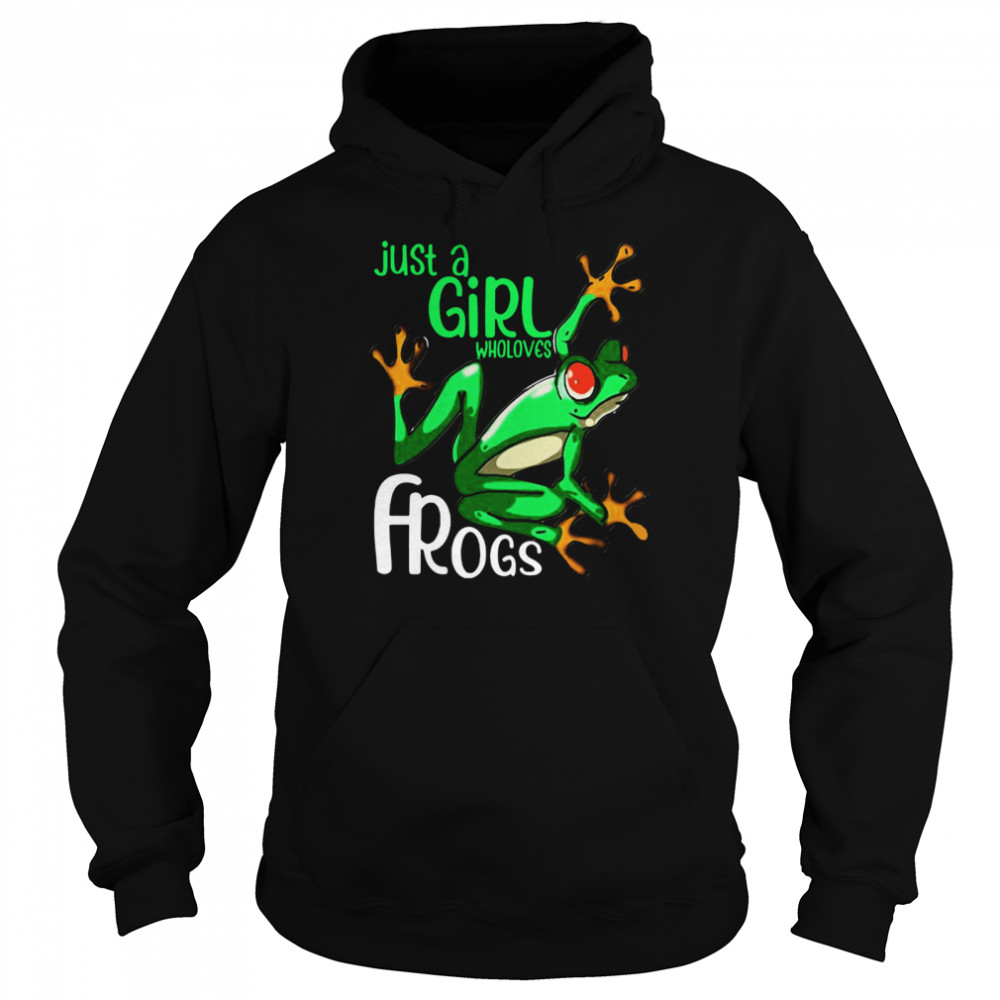 Just Girl Who Loves Frogs Unisex Hoodie