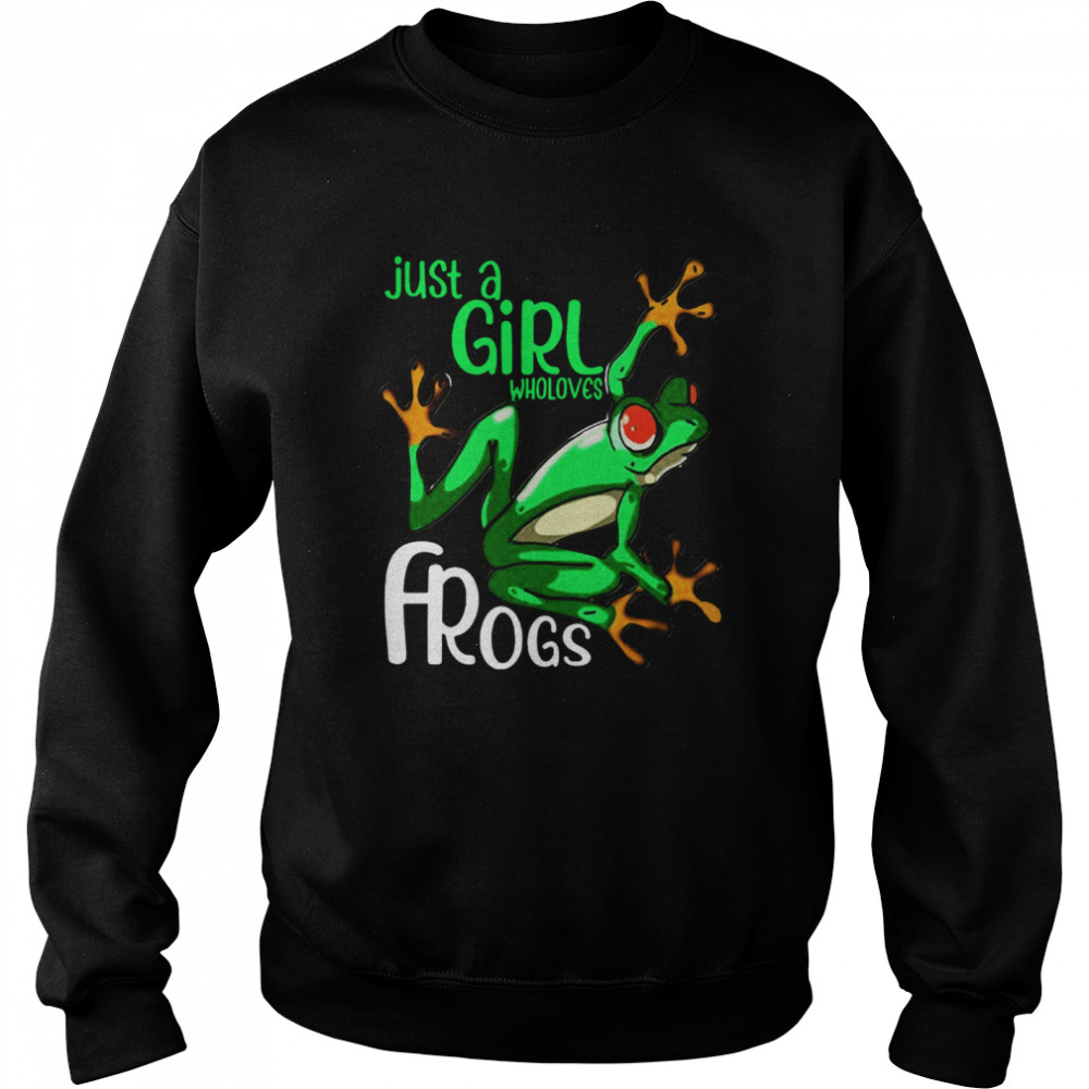 Just Girl Who Loves Frogs Unisex Sweatshirt