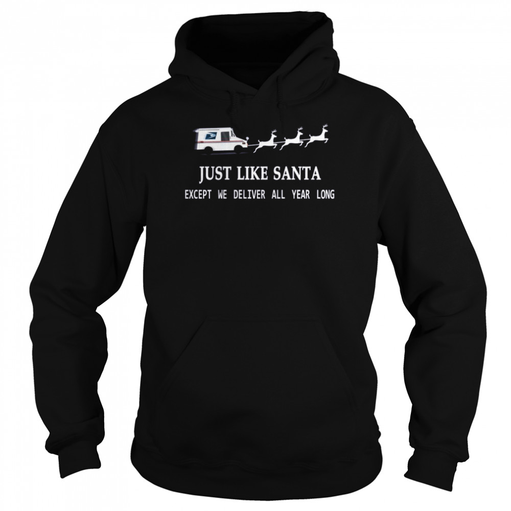 Just Like Santa Except We Deliver All Year Long Unisex Hoodie