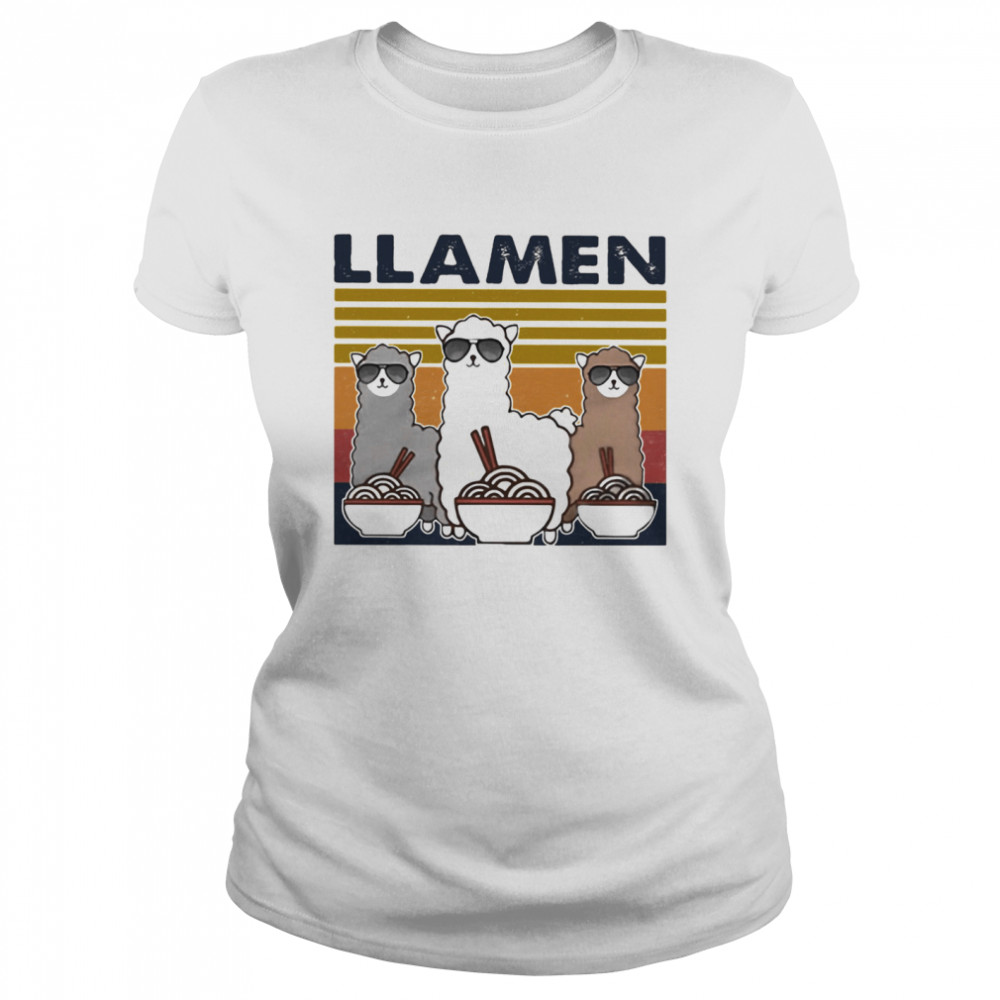 LLAMEN Sheep Noodle Vintage Classic Women's T-shirt